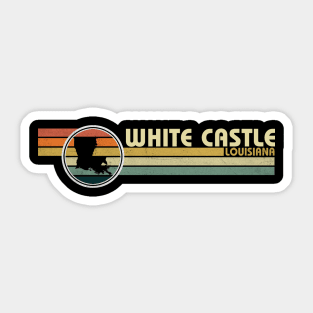 White Castle Louisiana vintage 1980s style Sticker